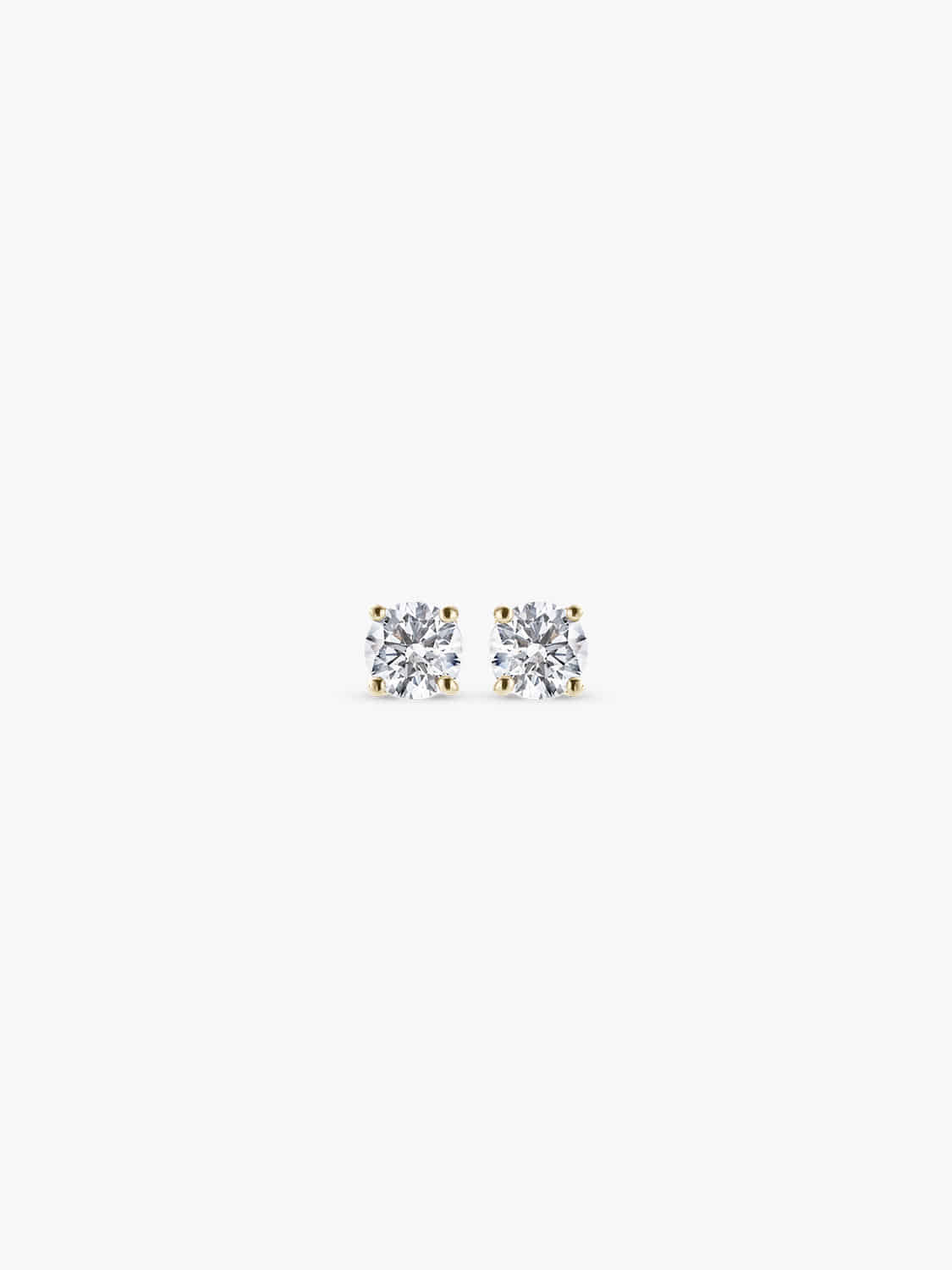 Wrapped Diamond 4 Prong Stud Earrings (0.2ct)