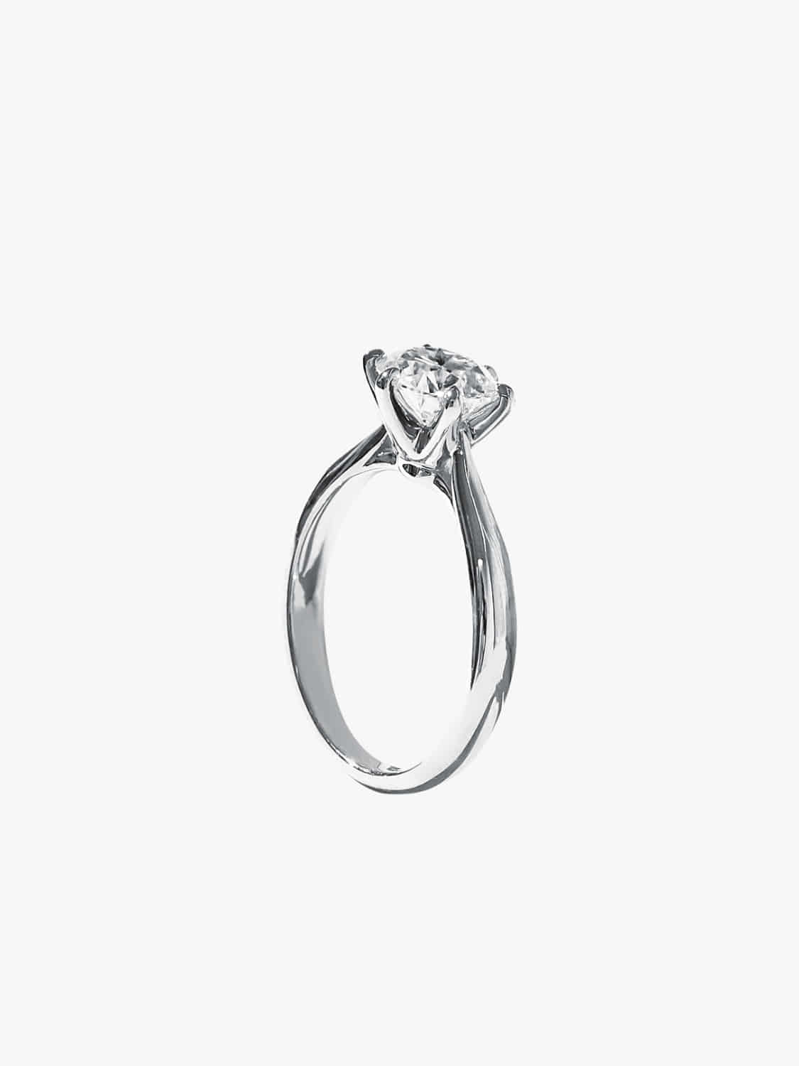 Lab-Grown Diamond 6-Prong Solitaire Ring
