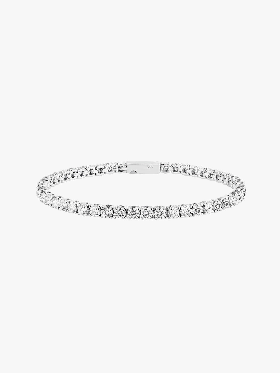 Lab-Grown Diamond 4-Prong Tennis Bracelet (0.1ct each)