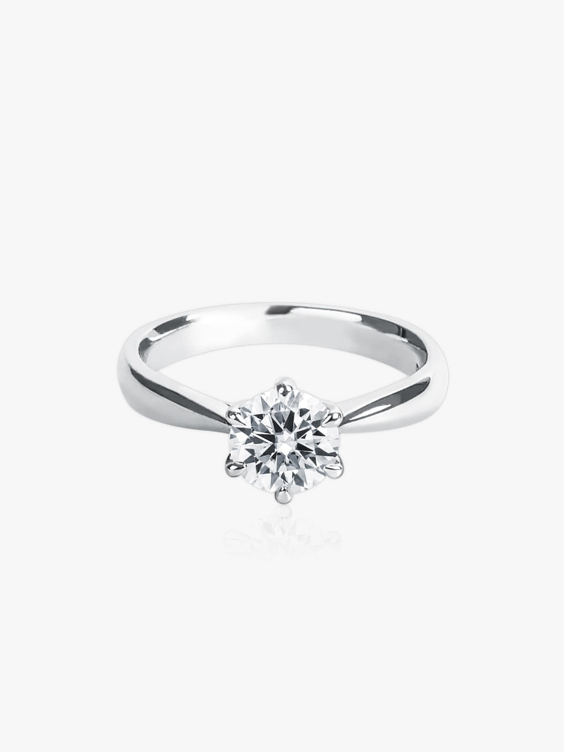 Lab-Grown Diamond 6-Prong Solitaire Ring