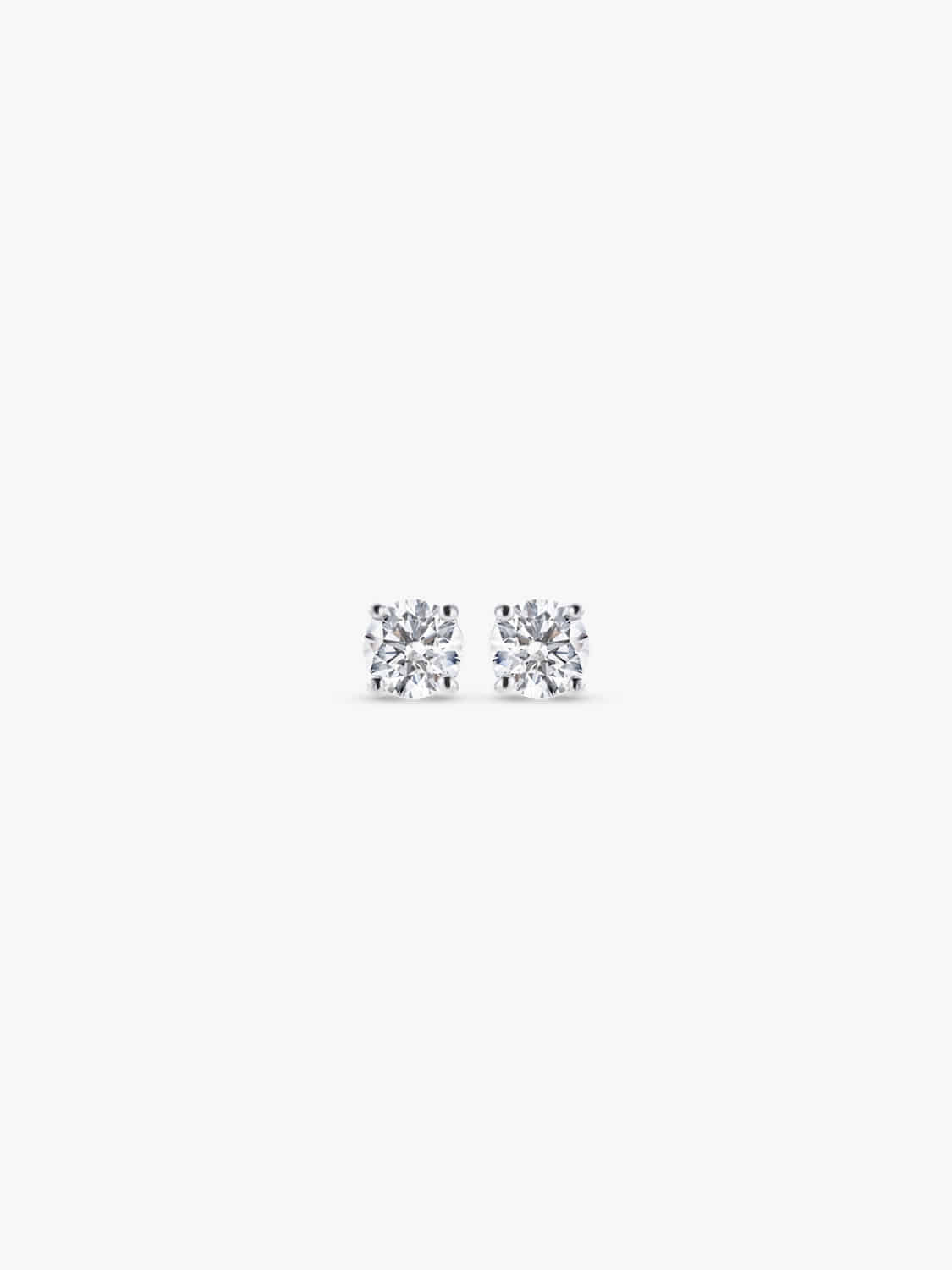 Wrapped Diamond 4 Prong Stud Earrings (0.2ct)