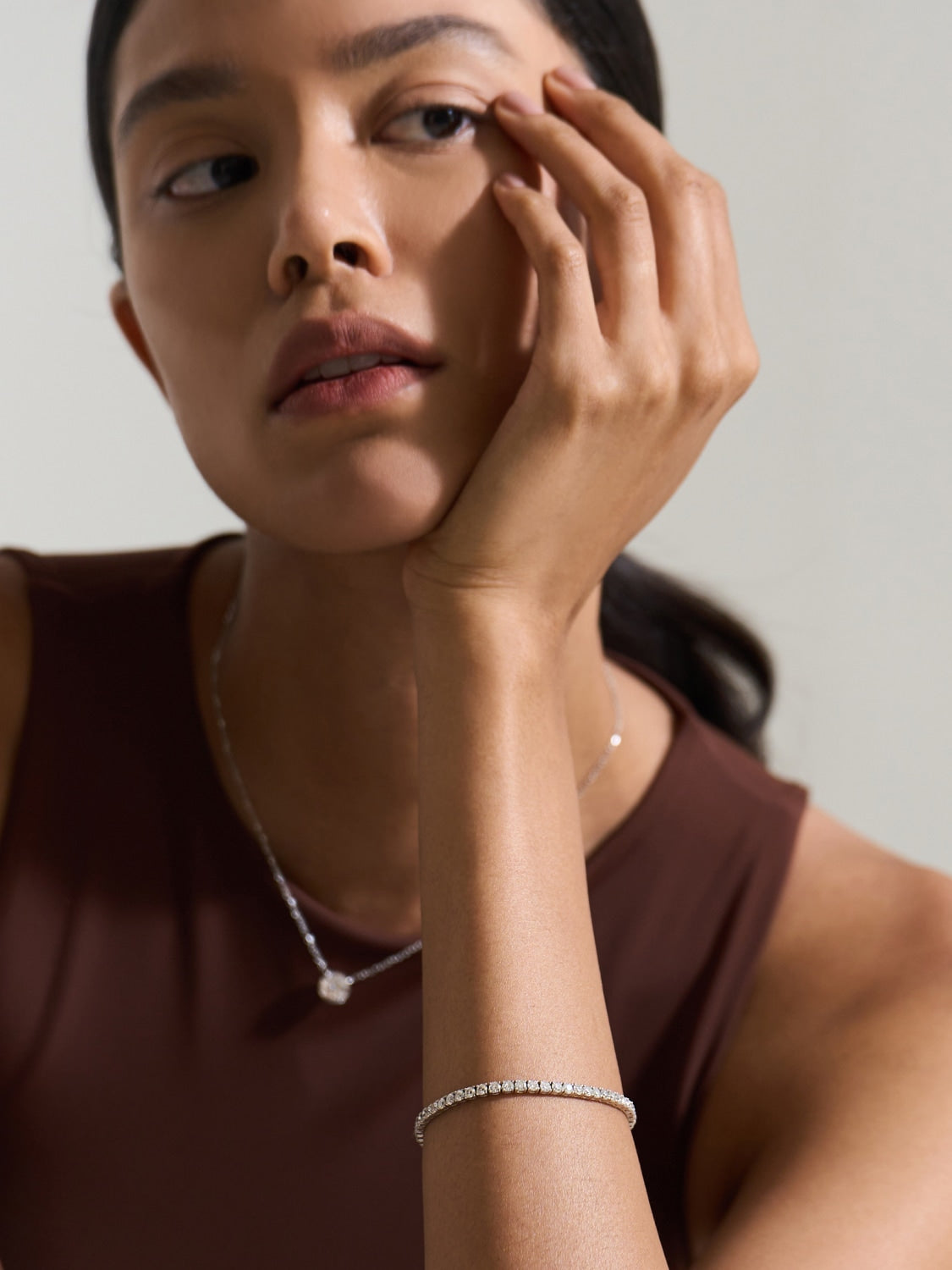 Lab-Grown Diamond 4-Prong Tennis Bracelet (0.1ct each)