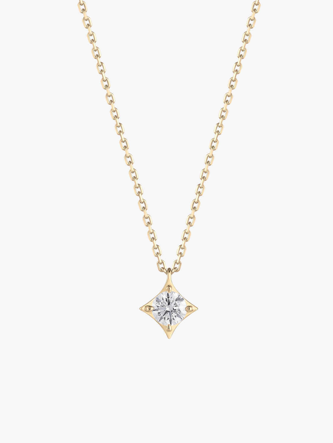 14K Lab-Grown Diamond 0.5ct Symbol Solitaire Necklace