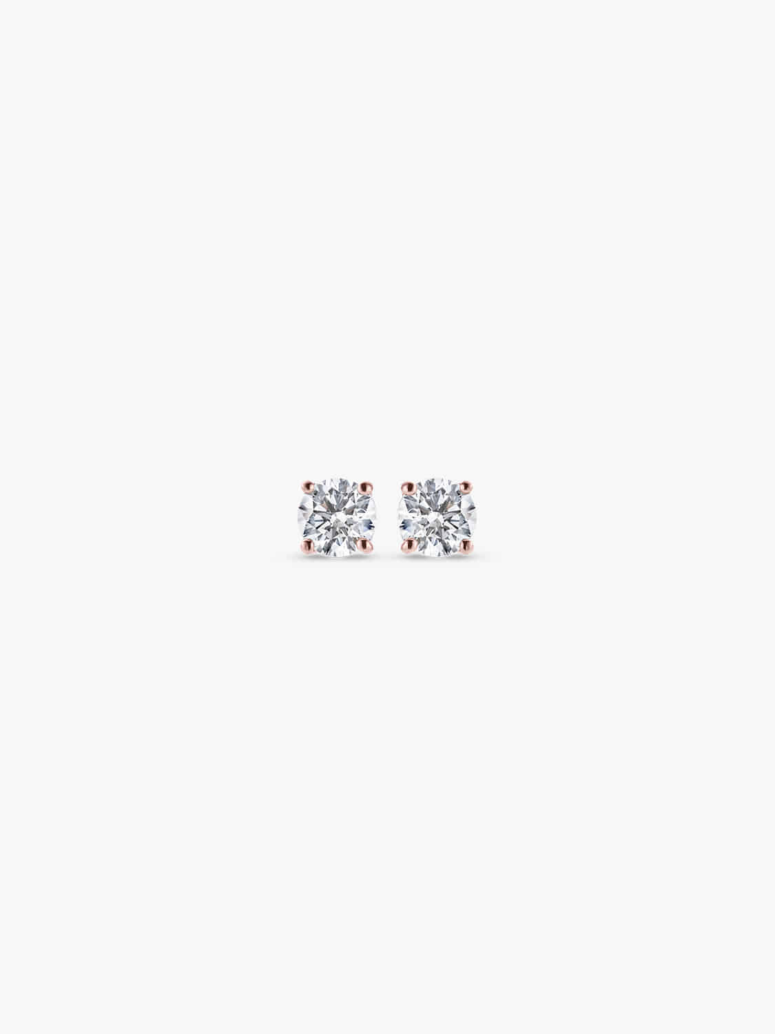 Wrapped Diamond 4 Prong Stud Earrings (0.1ct)
